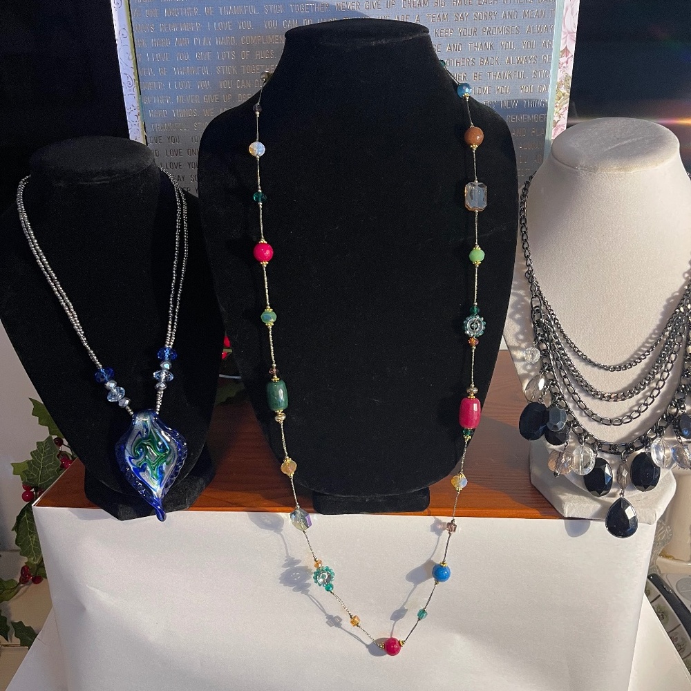 Beautiful Necklace Lot- 3 Necklaces
